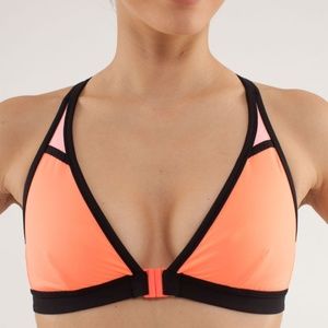 *NEW* Lululemon Heat It Up Sports Bra - Size 4 - Coral